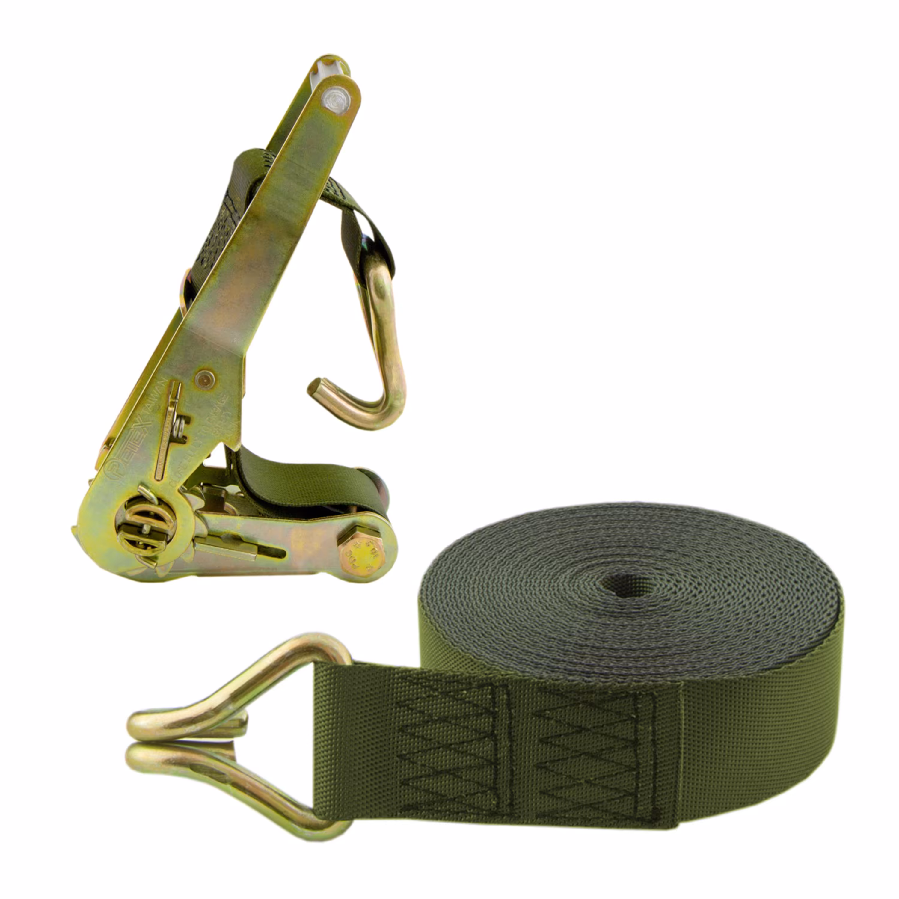 تسمه جغجغه 3 تن 6 متری با نوار پلی استر سبز ارتشی مقاومت بالا