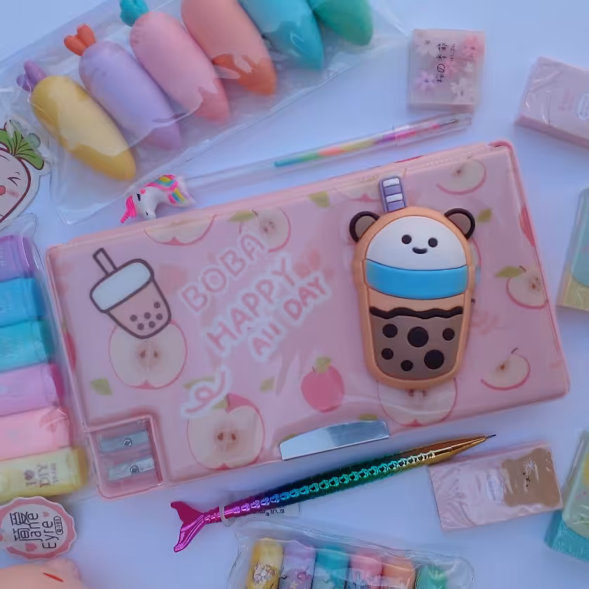 جامدادی کتابی مگنتی اسکوییشی طرح اسموتی سیب