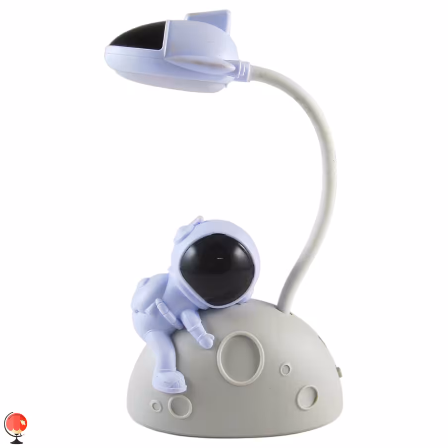 چراغ مطالعه فانتزی طرح فضانورد سفید