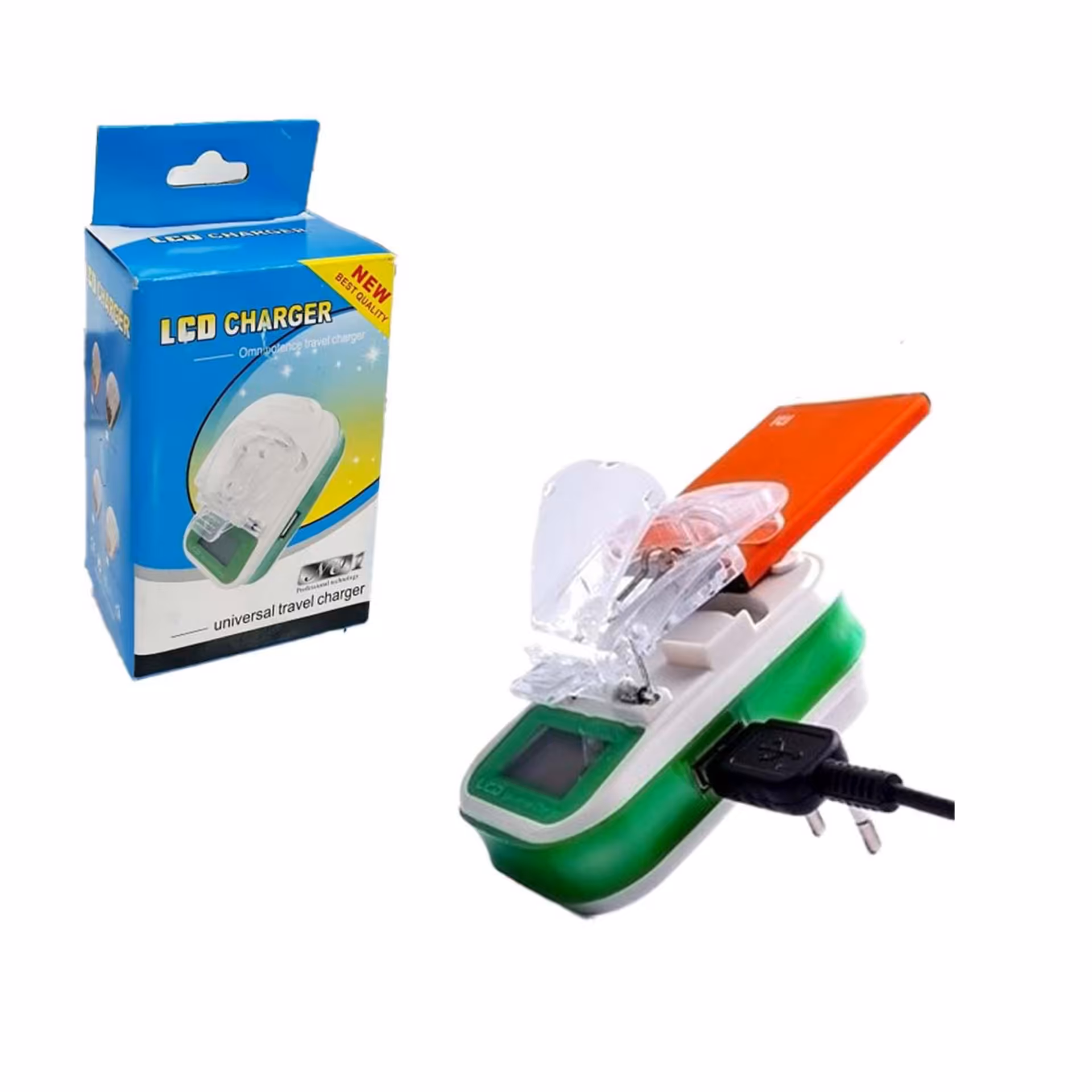 شارژر خرچنگی همه کاره باتری LCD دار کیفیت عالی