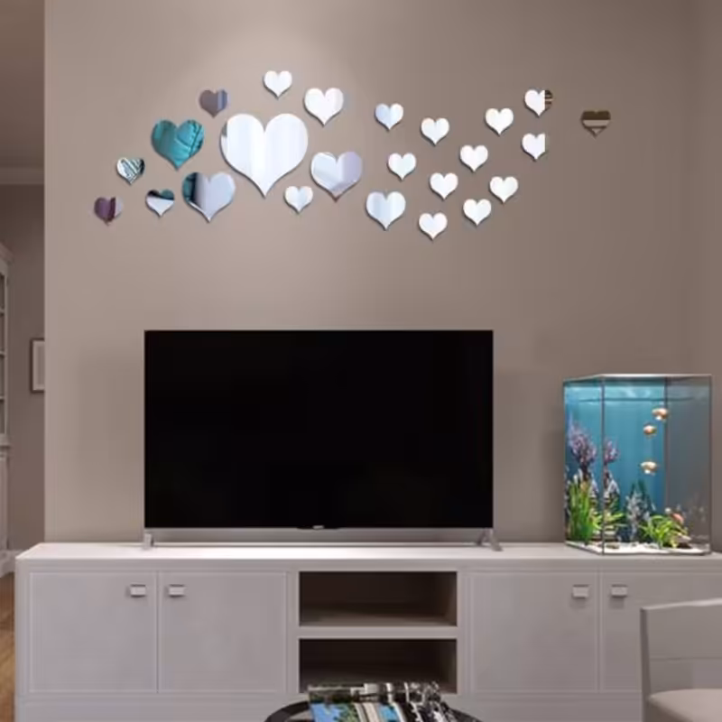 اینه دکوراتیو پدیده مدل قلب