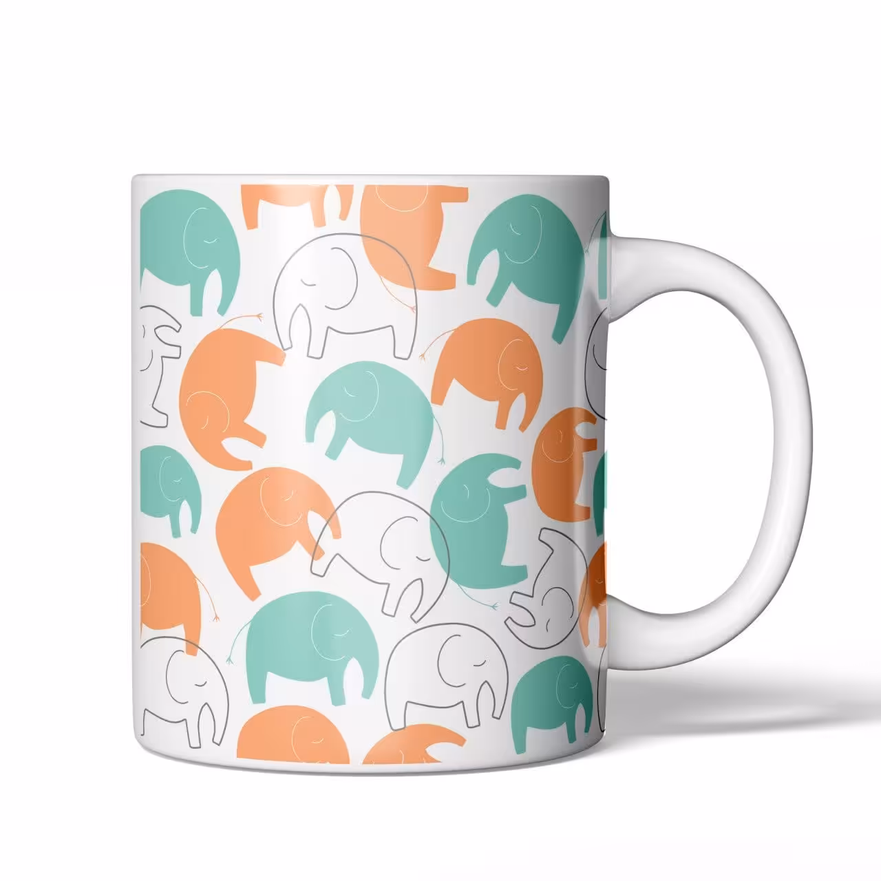 لیوان ماگ سرامیکی مدل فیل