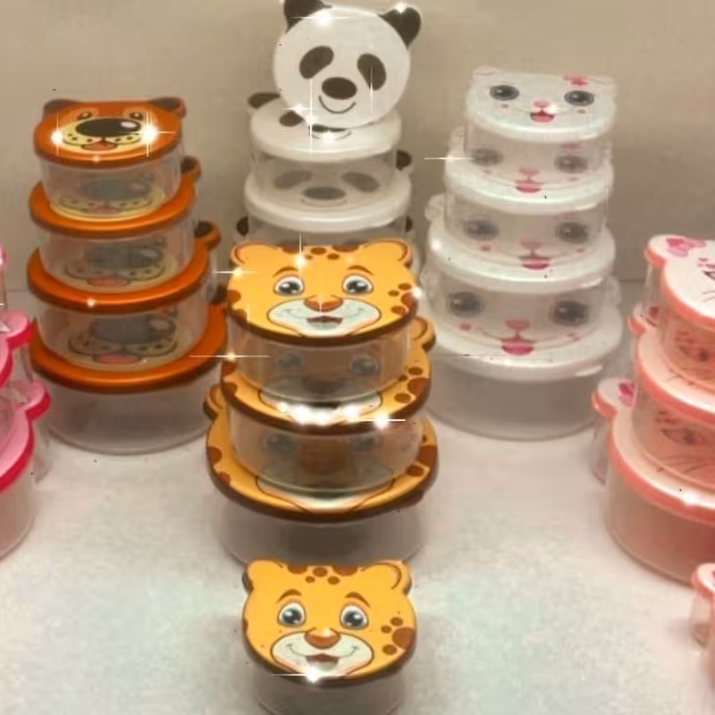 ظرف فریزری چهار تکه حیوانات 
ست چهارتایی