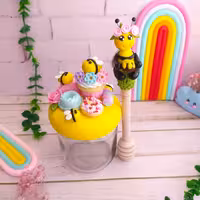 بانکه عسل  ظرف عسل عسل خوری به همراه قاشق عسل 