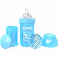 شیشه شیر 180 میل آبی مرواریدی توییست شیک Twistshake