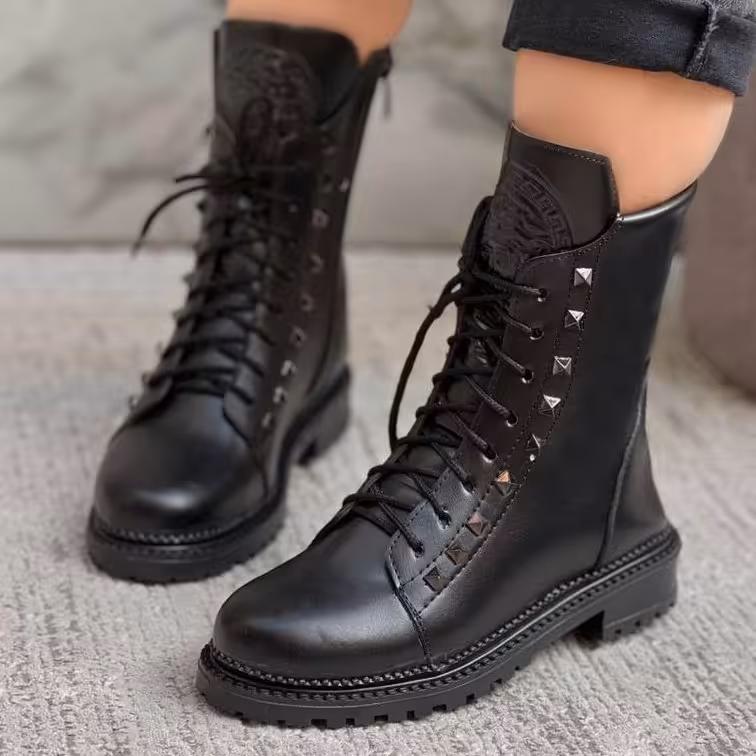 نیم بوت پوتینی زیبا واکس خور