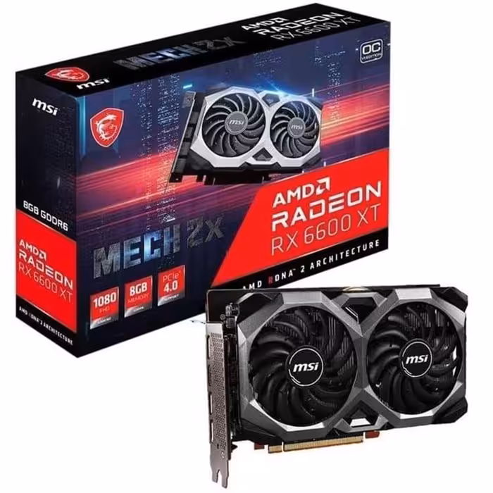 کارت گرافیک ام اس آی Radeon RX 6600 XT MECH 2X OC V1 8G