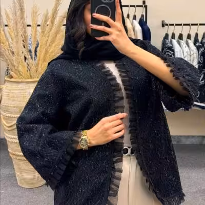 مانتو مجلسی مدل دانتل شاین و مزونی