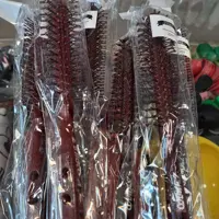 برس گرد چوبی 8 پر قهوه ای زیمکو