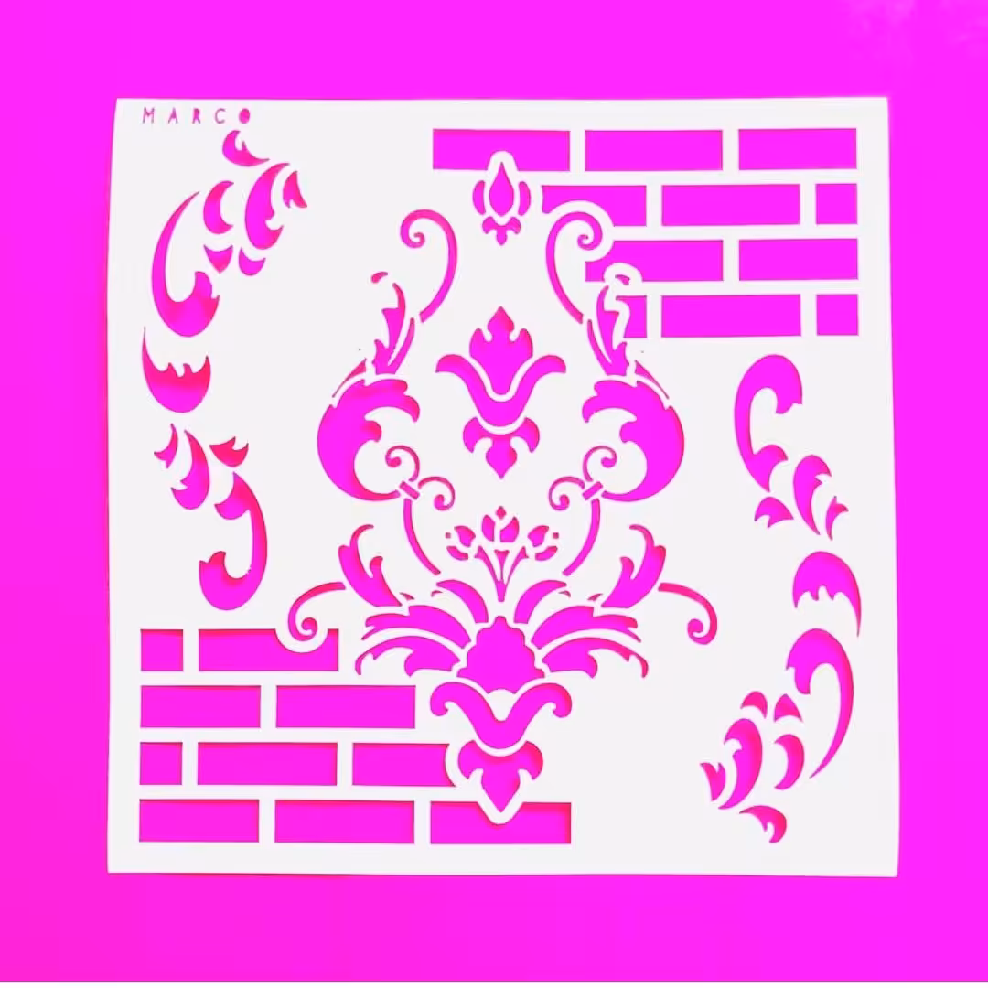 استنسیل مربع بزرگ کیک آجروگل