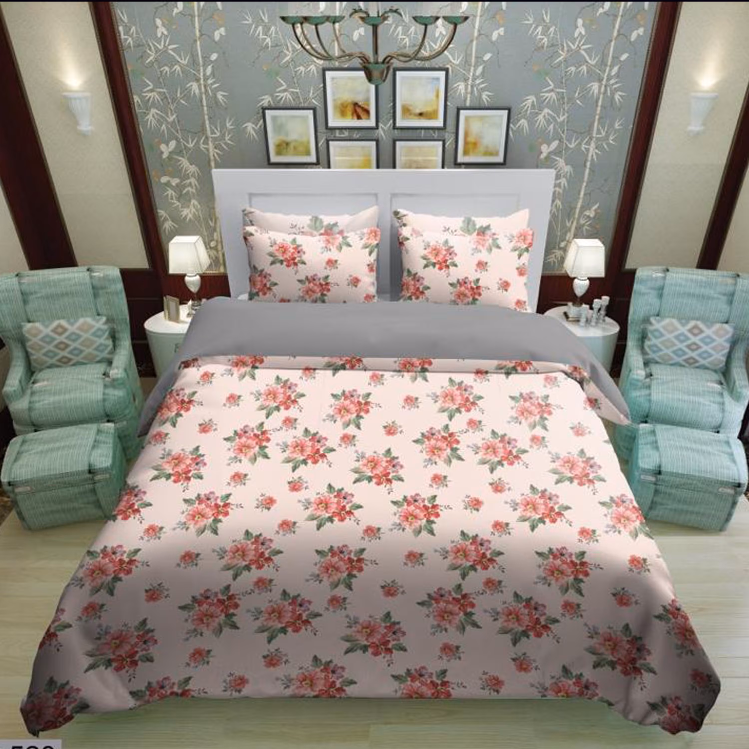 سرویس روتختی 1 نفره تنسل چاپی برندترک لند (Turk Land)  کد rs 523