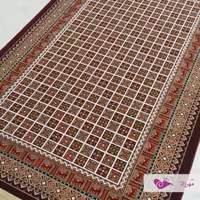 گلیم ماشینی 6 متری طرح شاهسوند عنابی