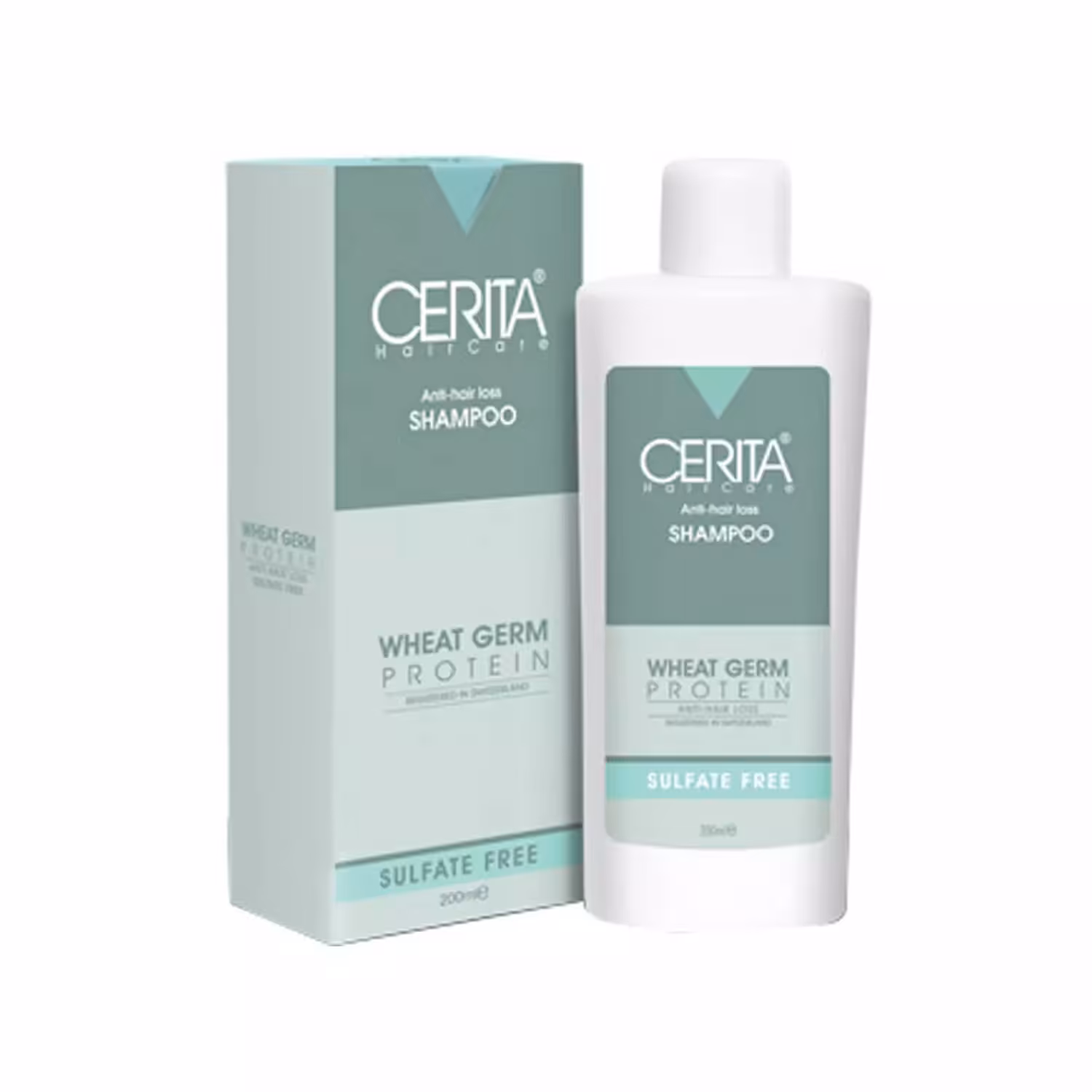 شامپو فاقد سولفات سریتا مدل جوانه گندم حجم 200 میلی لیتر