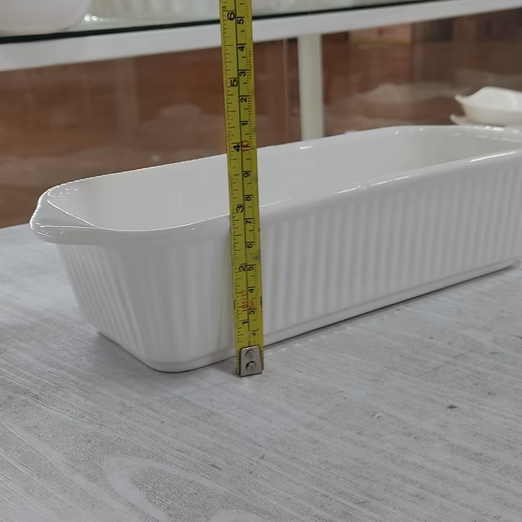 لازانیا خوری سرامیکی رنگ سفید لعاب درجه