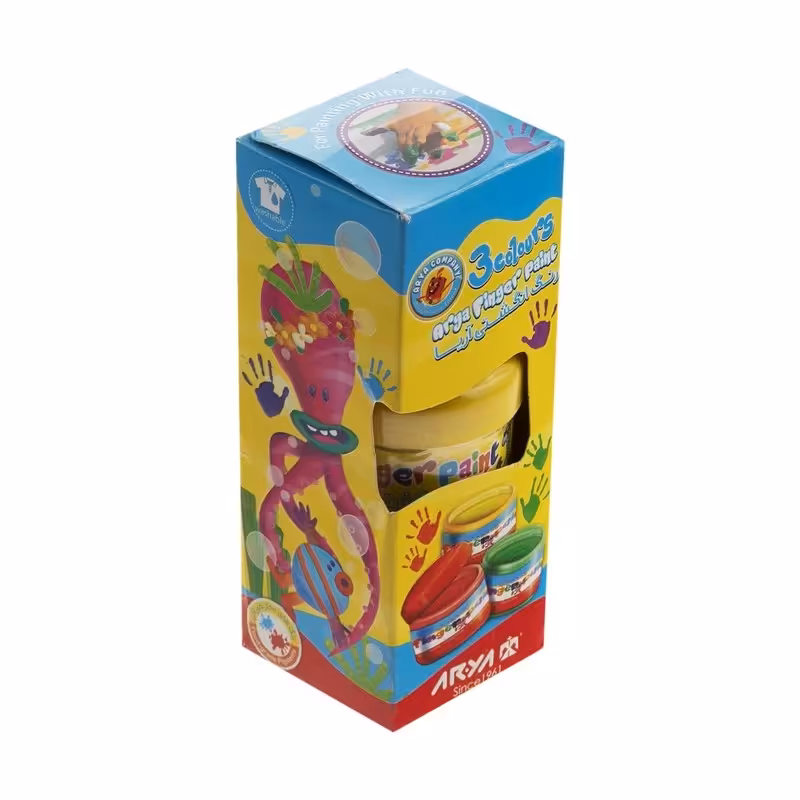 رنگ انگشتی 3 رنگ ظرفی آریا  کد 7004