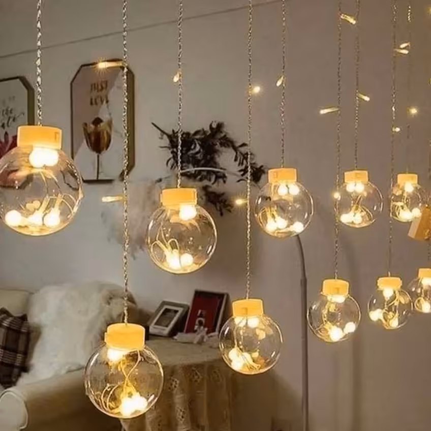 ریسه پرده ای توپی یا حبابی از جنس  پلاستیک شفاف