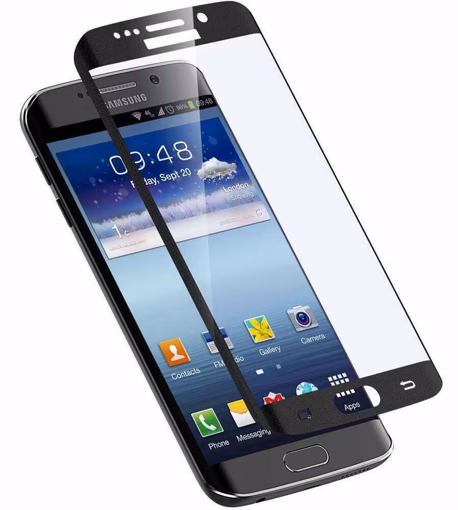 محافظه صفحه نمایش برای سامسونگ Galaxy S7 EDGE فول کاور و تمام چسب