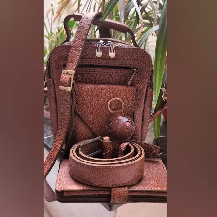 ست کیف اداری کیف پول جاکلیدی کمربند