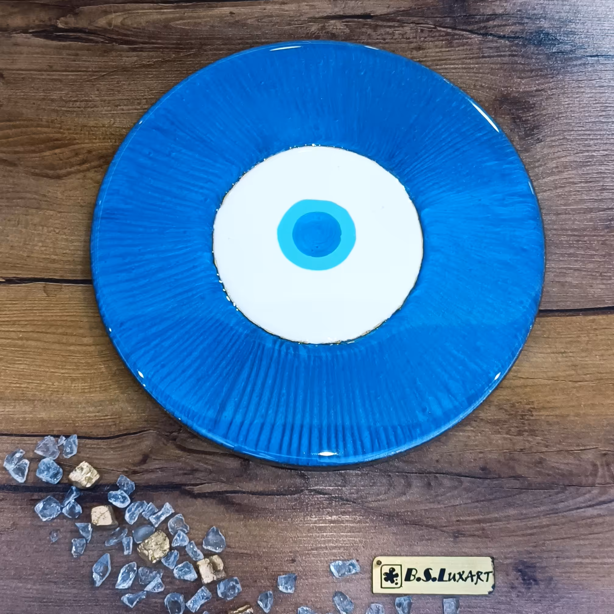 چشم نظر رزینی قطر 20 سانتی متر  کد 2-20 قابل سفارش در اندازه های مختلف