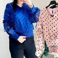 شومیز پایین کش نغمه سایز38تا44 