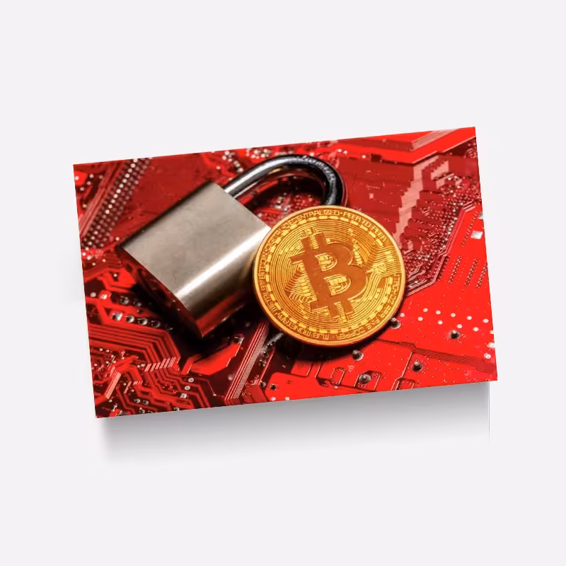 استیکر(برچسب) کارت عابر بانک-طرح بیت کوین-کد11-سفارشی