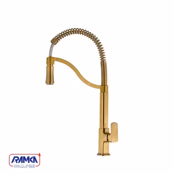 شیر ظرفشویی فنری نیلا طلایی کاویان