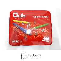 Quilo / کوییلو / مداد رنگی / 48 رنگ / جعبه فلزی / تخت / 634458