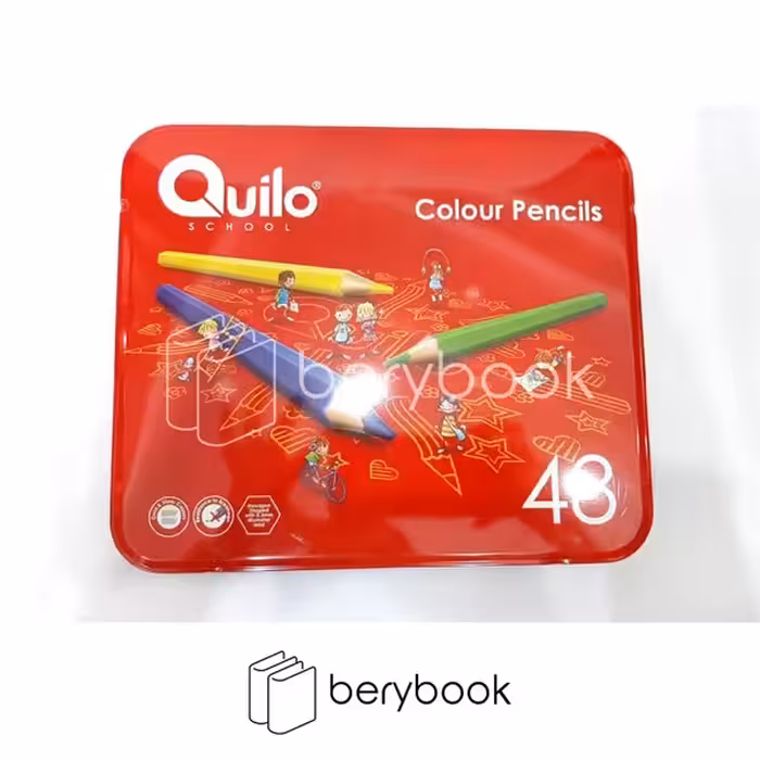 Quilo / کوییلو / مداد رنگی / 48 رنگ / جعبه فلزی / تخت / 634458