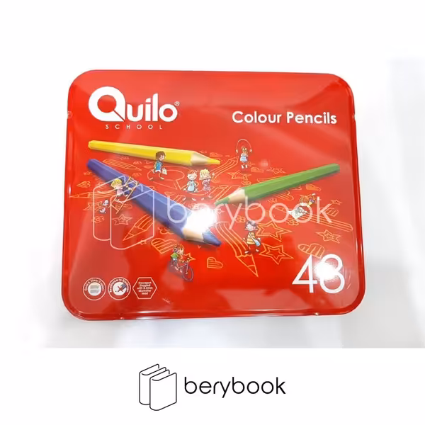 Quilo / کوییلو / مداد رنگی / 48 رنگ / جعبه فلزی / تخت / 634458