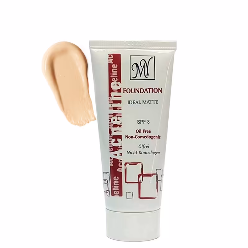 کرم پودر تیوپی مای مدل Acneline با SPF8 حجم 35 میل شماره A02 - بژ طبیعی