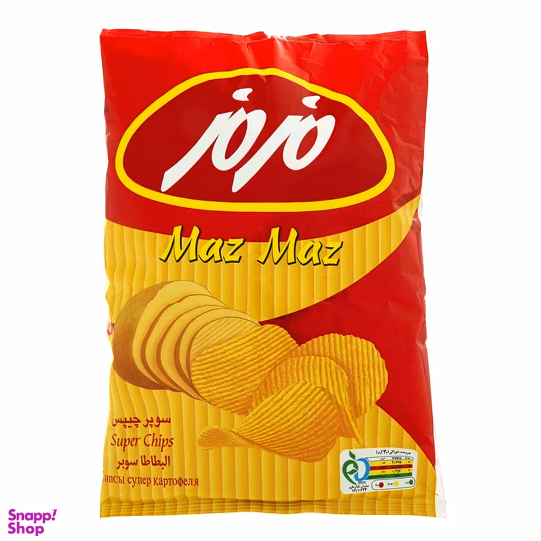 سوپر چیپس نمکی مزمز وزن 245 گرم