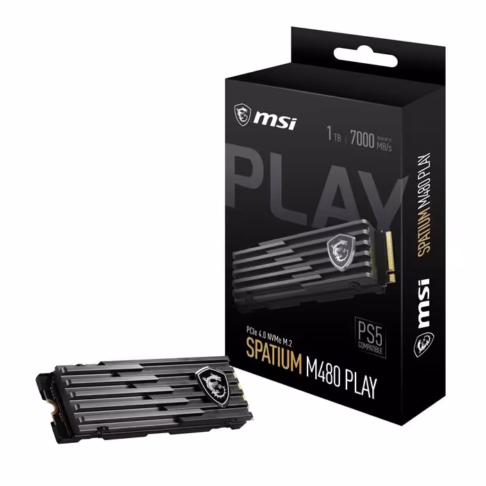 اس اس دی اینترنال ام اس آی مدل SPATIUM M480  PCIe 4.0 NVMe M.2 PLAY ظرفیت 1TB