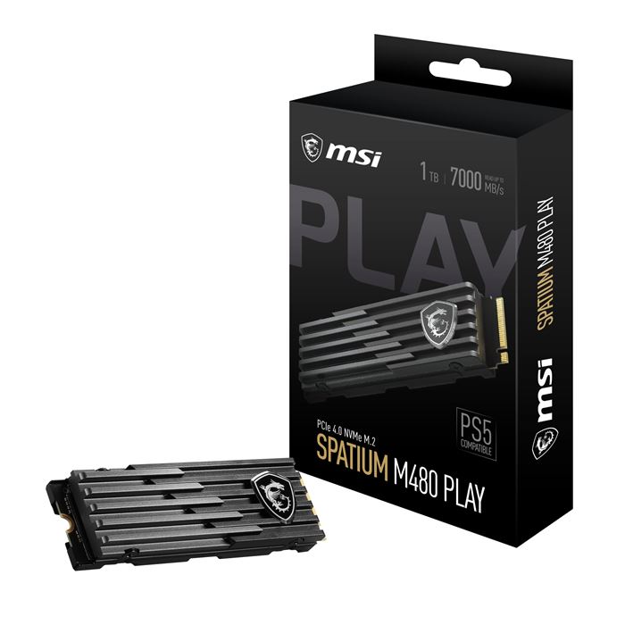 اس اس دی اینترنال ام اس آی مدل SPATIUM M480  PCIe 4.0 NVMe M.2 PLAY ظرفیت 1TB