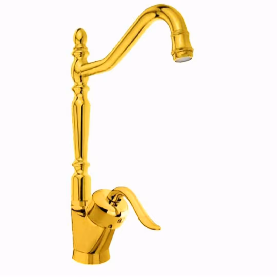 شیر ظرفشویی قاجاری طلایی 