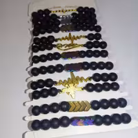 دستبند مرواریدی مدل دار زنانه و مردانه اسپورت 