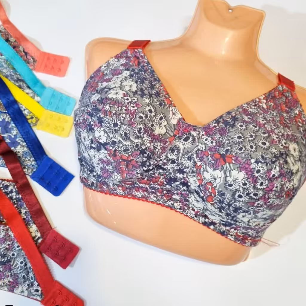 سوتین نخی طبی زنانه دو لایه با دوخت و کیفیت عالی و راحت سایز  85  