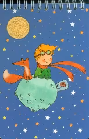 دفتر یادداشت خط دار شازده کوچولو (حاوی بذر گیاه،کد LP-22)،(سیمی)