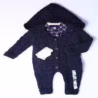 کاپشن سرهمی نوزادی  بافتنی نیپرلند با  بادی شومیزاستین بلند     nipper land