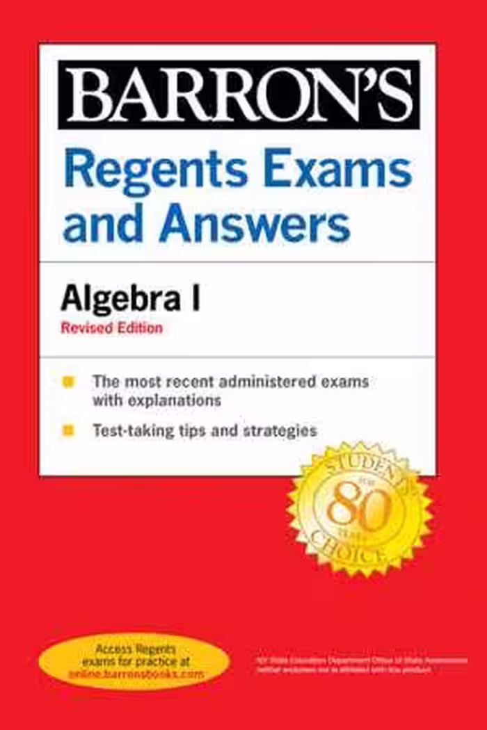 [EPUB] دانلود کتاب Regents Exams And Answers Algebra I Revised Edition, 2021