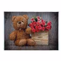 فرش ماشینی محتشم طرح خرس مهربون کد100238(ارسال بصورت پس کرایه)