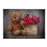 فرش ماشینی محتشم طرح خرس مهربون کد100238(ارسال بصورت پس کرایه)