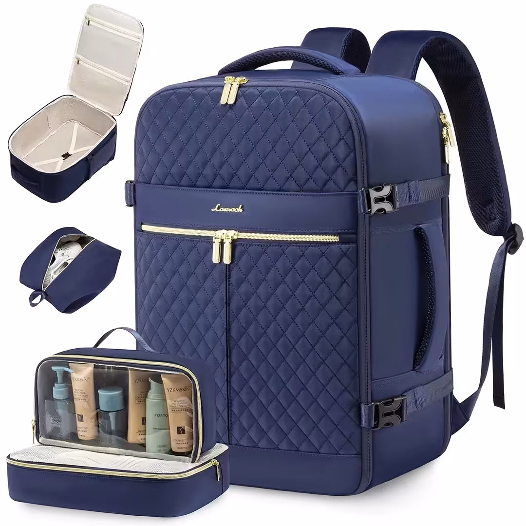 کوله پشتی جیب ابردوزی سرمه ای لاو ووک Lovevook