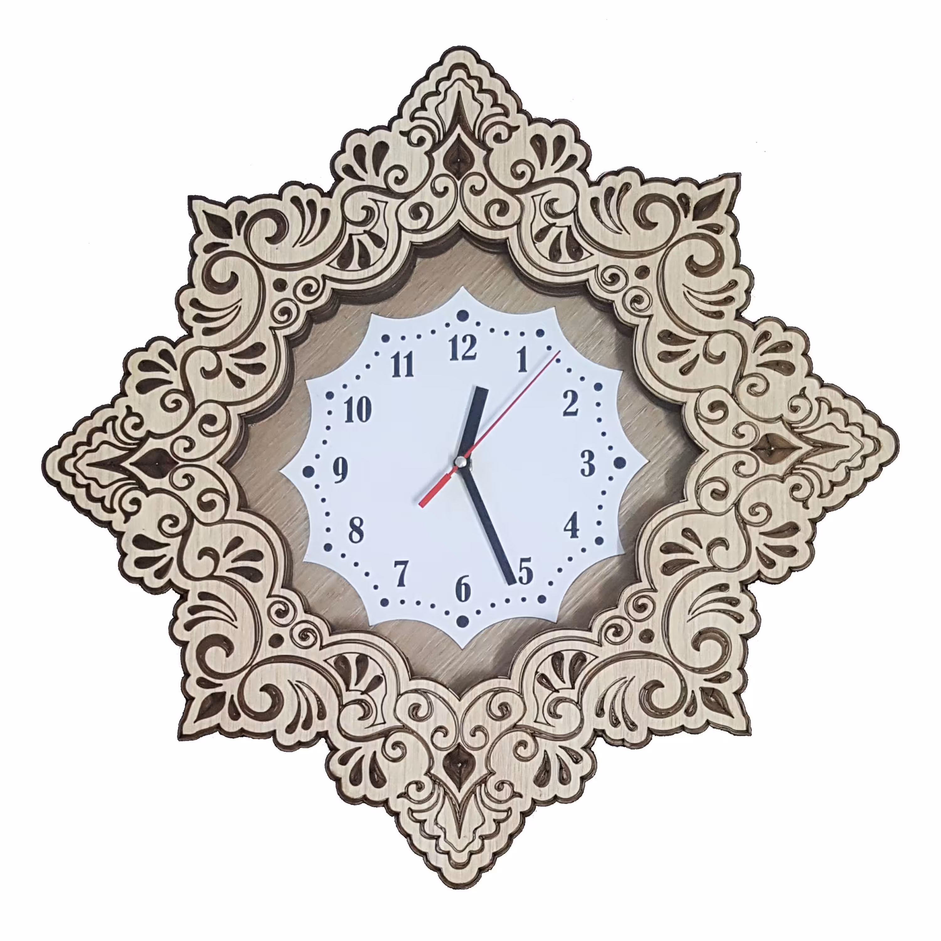 ساعت دیواری مدل شکوفه