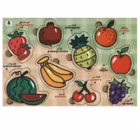 پازل چوبی میوه ها دو زبانه