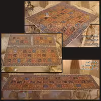 سرویس 5 تکه ترمه ابریشمی سالاری طرح خشتی ـ بختیاری