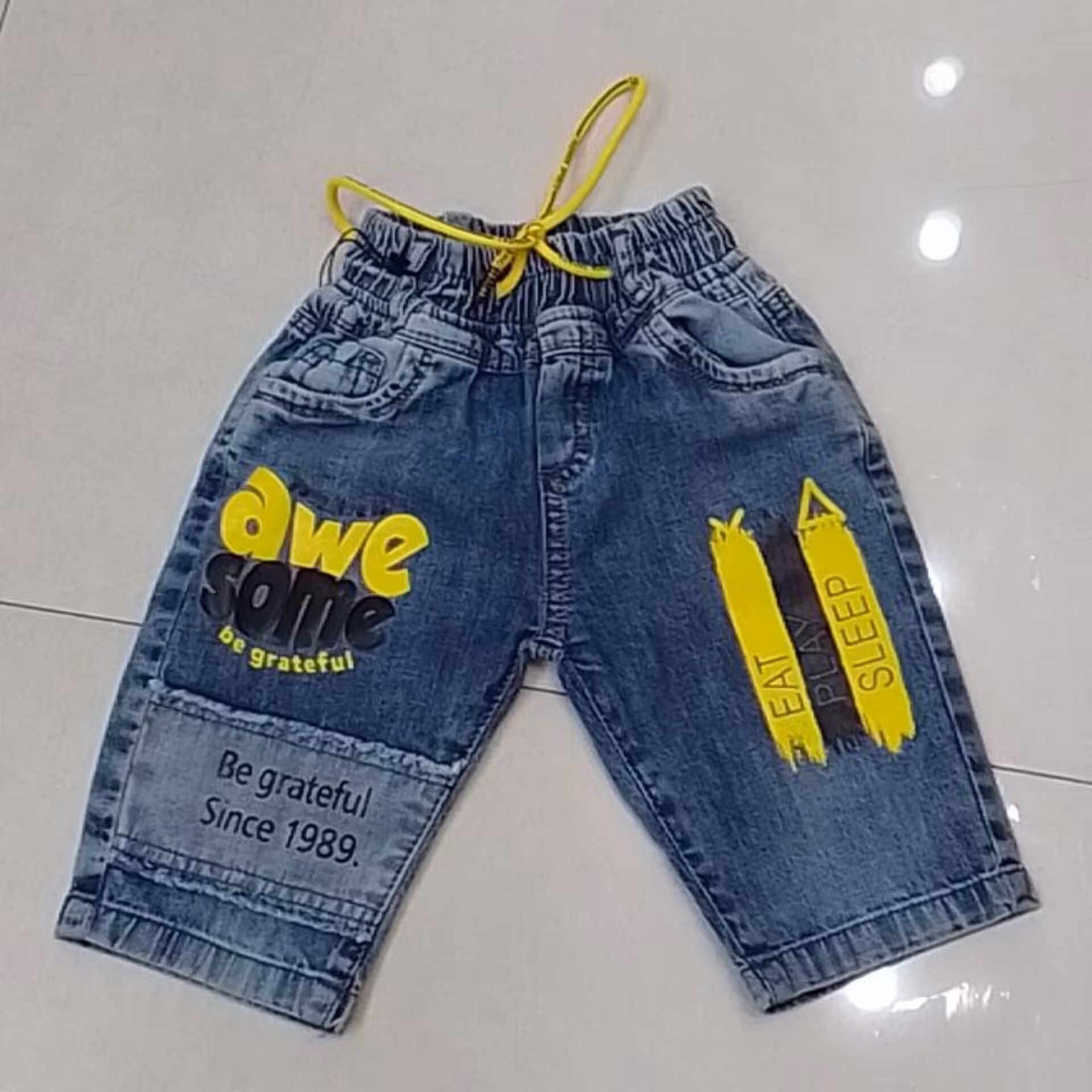 شلوارک لی اسپرت مناسب سنین 2 تا 7 سال سایزبندی 50 تا 75