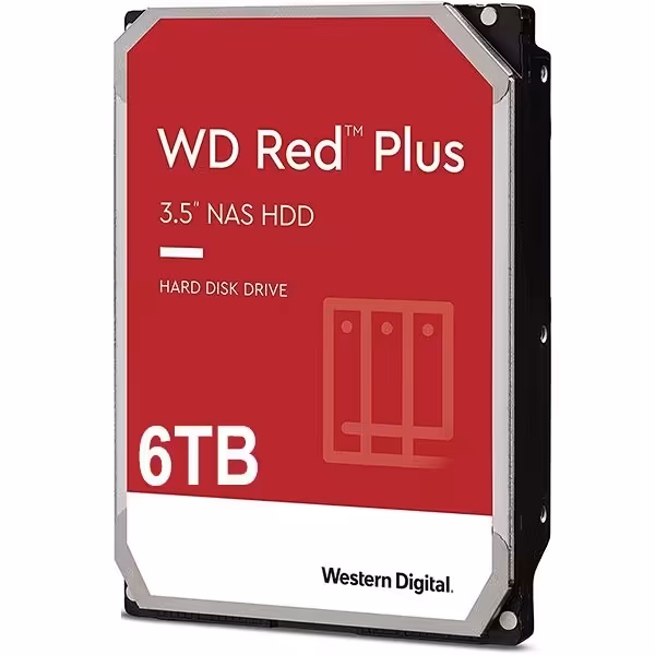 هارد اینترنال وسترن دیجیتال Red Plus 6TB مدل WD60EFRX