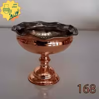 جام بستنی خوری مدل دیبا سایز3 کد 168  مس زنجان 