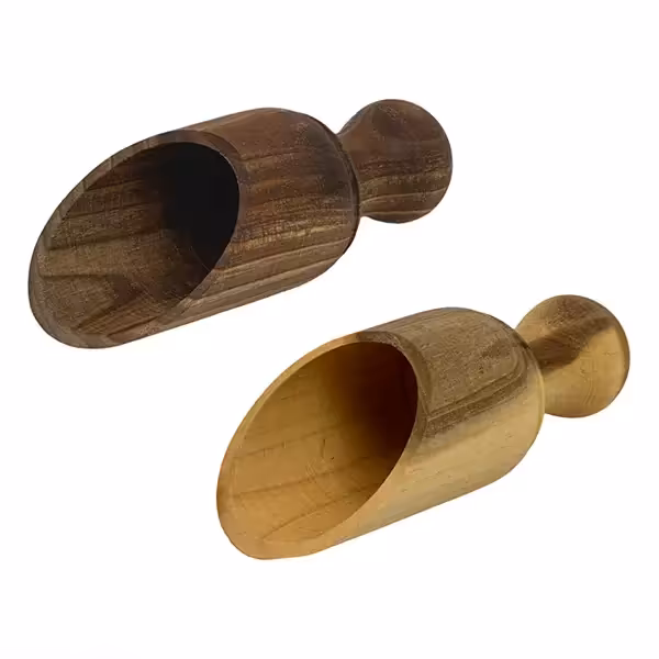 قاشق آجیل حلزونی چوبی