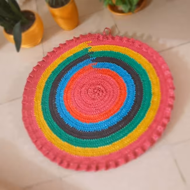 سفره های گرد رنگی رنگی 80سانتی(پس کرایه)